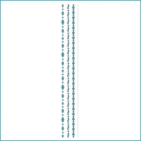 Deko-Linien - Stanzschablone